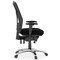 Officesource CoolMesh Collection Multi-Function, High Back Mesh Back Chair with Upholstered Seat and Black Frame OSTW8908FBK - alternate 3